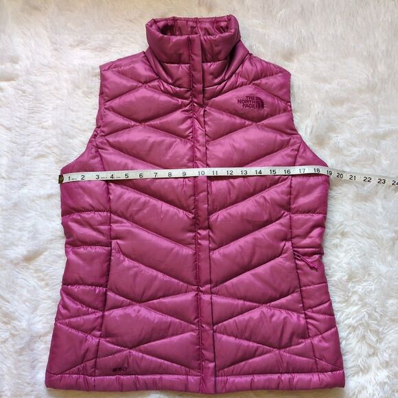 The North Face Aconcagua 550 Down Puffer Vest‎ Pink Womens Small - Picture 10 of 11